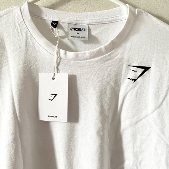 Gymshark Shirt Mens White Long Sleeve GSLC Lifting Club Athletic Top Casual, M - Picture 4 of 9